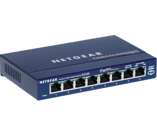 Netgear 8p GS108GE (8x10/100/1000Mbit) - 31231 - zdjęcie 2